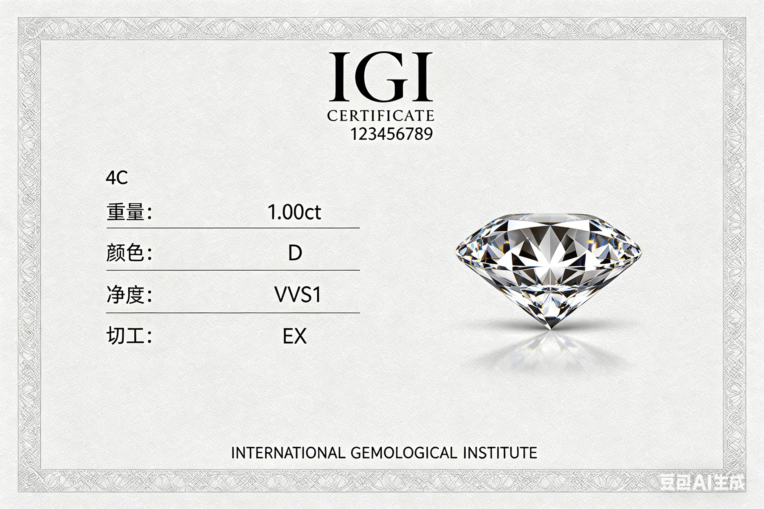 IGI Certificate